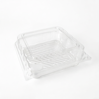 Boîte d'emballage pour boulangerie, fournitures de fête, boîte à muffins, cupcakes, tranches de gâteau, boîte à dessert individuelle en plastique transparent avec couvercle pour boulangerie à domicile