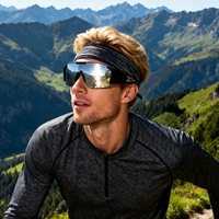Lunettes de sport polarisées pour le cyclisme, semi-cerclées, PC TAC UV400, anti-buée, légères, antidérapantes, revêtement coloré, extérieur, OEM personnalisé