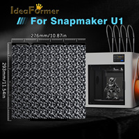 Ideaformer PEO PET Double-Sided Film Steel Build Plate Hotbed 276x293mm 376g yang telah ditingkatkan untuk Printer 3D Snapmaker U1