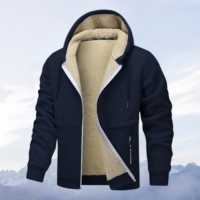 Vestes pour hommes personnalisées très vendues, vêtements de sport chauds en cachemire épais et amples, vestes décontractées pour l'automne et l'hiver