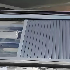 Thiết kế hiện đại ngoài trời có thể thu vào mái hiên Hợp kim nhôm màn trập Windproof Con lăn mái cơ giới Patio Skylight mù bên ngoài - Product Image 6