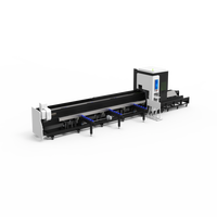 Machine de découpe laser semi-automatique Tuosheng à double mandrin avec découpe sans queue de traînée et système de déchargement par suivi servo-assisté