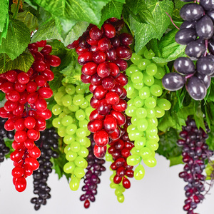 Bouquets de raisins artificiels Jiyan 10cm-30cm Décoration suspendue en plastique Ornement pour la maison - Product Image 1