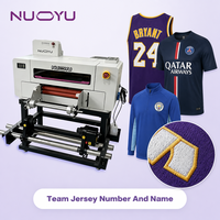 Nouvelle imprimante DTF UV pour numéros de vêtements de sport, 300 mm, tête unique, machine de transfert de noms pour maillots d'équipe, données variables, certifiée CE