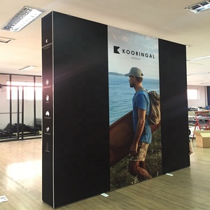 Stand d'exposition modulaire pliable OEM personnalisé en tissu SEG à tension, sans outil, 8ft 10ft, portable et réutilisable pour salons professionnels - Product Image 1
