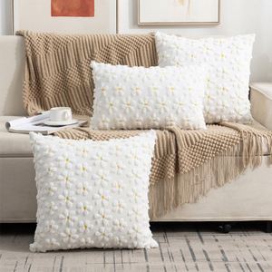 Funda de Almohada Acolchada y Bordada de Piel de Conejo sin Relleno para Decoración de Cabecera, Oficina o Fiestas - Product Image 3