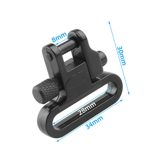 Attaches de sangle robustes en métal à dégagement rapide, adaptateur de sangle tactique, système de fixation pour équipement de chasse à bouton-poussoir, multifonctionnel - Product Image 1