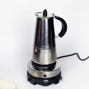 Sıcak satış elektrikli kahve Percolator paslanmaz çelik kahve makinesi Percolator elektrikli Pot 10 bardak paslanmaz çelik Percolator