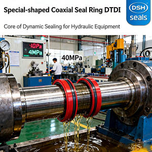 ซีลไฮดรอลิก PU แรงดันสูง - ซีลรูปตัวยู, ซีลก้านและลูกสูบสำหรับกระบอกสูบและปั๊ม, สูงถึง 40MPa, ทนต่อการสึกหรอ, ป้องกันการรั่วซึม - Product Image 2