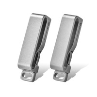 Clip de ceinture en titane OEM ODM personnalisé, accessoire EDC automatique haut de gamme pour hommes, modèle QG005, expédition en 24h