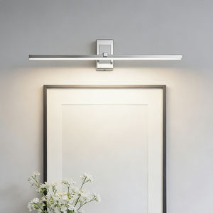 Lampe LED murale moderne nordique simple en aluminium étanche pour miroir frontal, idéale pour salle de bain, maquillage et coiffeuse - Product Image 3