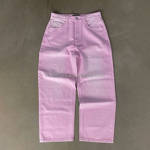 Men's Jeans Manufacturer Custom Blank Washed <b>Denim</b> Jeans Vintage Distressed Baggy Jeans Men - Product Image 2