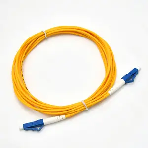 3m LC-LC 섬유 패치 코드 단일 모드 9/125 1 코어 패치 코드 2.0mm PVC 노란색 점퍼