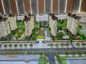 Farola de acero inoxidable de ángulo recto modelo en miniatura - Product Image 5