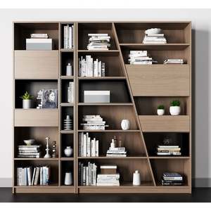 Estantería Redonda Pequeña para Dormitorio, Estanterías de Madera para Libros - Product Image 3