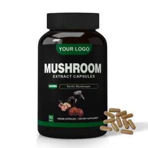 Oem Private Label Reishi Mushroom Extract Capsules Supplement Champignoncapsules