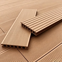 Dalles de terrasse en WPC architectural, revêtement de sol composite solide imperméable, terrasse, jardin, patio, villa, hôtel, extérieur