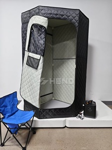 Tente de sauna personnelle à chauffage rapide - Température jusqu'à 130°C ℉   <span class=keywords><strong>En</strong></span> 5 minutes, <span class=keywords><strong>thérapie</strong></span> à la vapeur portable - Product Image 3