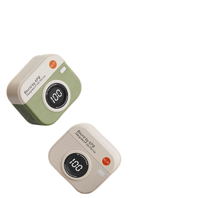 Q88 Retro 2025 Wireless for Bluetooth Headset New Cross-Border Semi-In-Ear Design with LED Battery Indicator High Sound Quality