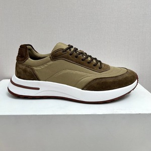Men's <b>Leather</b> Patchwork Breathable Mesh Athletic Shoes, 2026 New Summer Lightweight Running Shoes, Casual and Versatile <b>Sneakers</b> - Product Image 2