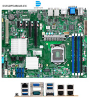 Tyan Server mother board mother untuk 1u Intel LGA1151 C242 PCH 6 SATA 6G port Tyan mother board