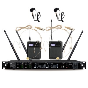 ไมโครโฟนโลหะ AD4D พร้อม <span class=keywords><strong>Ksm8</strong></span> สำหรับการแสดง 2 ช่องสัญญาณ UHF True Diversity ระบบไมโครโฟนไร้สายแบบพกพา AD4D สำหรับคาราโอเกะ - Product Image 4