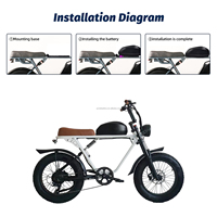 Batterie lithium pour vélo électrique 48V, style réservoir de carburant, 20Ah, 30Ah, 35Ah, 25Ah, courant de décharge adapté aux vélos électriques de montagne et trottinettes électriques de 350W à 2500W