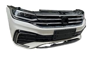Venta directa de fábrica nuevo ABS Carbon Front Bumper Lip Splitter 2021 + para <span class=keywords><strong>VW</strong></span> para Volkswagen <span class=keywords><strong>Tiguan</strong></span> <span class=keywords><strong>R</strong></span> <span class=keywords><strong>line</strong></span> MK2 Vehicle Upgrade Front - Product Image 4