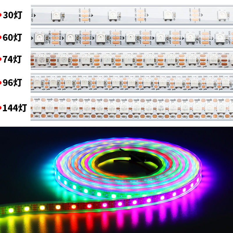 240 SMD LED Strip Light High CRI Ra 90 24V CCT 2835 2700k-6500k Tunable Dual White IP20 5m MOQ 240LEDs/m Streifen Stripe Tape