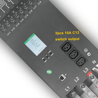 ETL Aprobación Durable PDU Socket 24 puertos 3 Fase C19 160A Smart Pdu para Overclocking de máquinas de alta potencia
