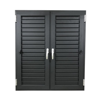 Volets de fenêtre en métal à impact d'ouragan au design moderne Nouvelle persienne en aluminium Jalousie Volets extérieurs Porte Cadre en alliage d'aluminium