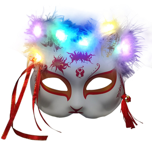 Máscara LED, Máscara Luminosa, Máscara <span class=keywords><strong>de</strong></span> Anime Japonés, Máscara <span class=keywords><strong>de</strong></span> Carnaval, Máscara <span class=keywords><strong>de</strong></span> Disfraz <span class=keywords><strong>de</strong></span> Halloween, Accesorios <span class=keywords><strong>de</strong></span> Disfraces, Decoración <span class=keywords><strong>de</strong></span> <span class=keywords><strong>Fiesta</strong></span> - Product Image 5