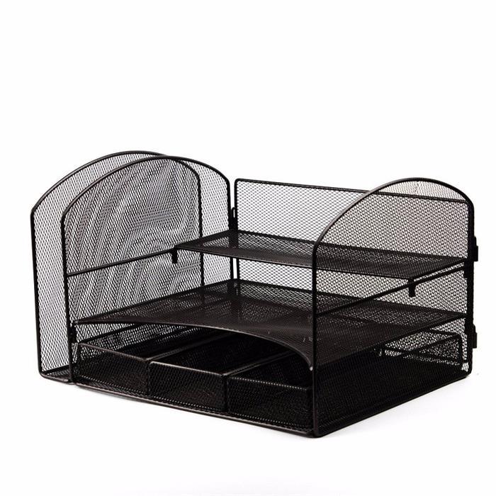 Guangzhou Manufacturer New Design Wire Mesh Office Desktop File Organizer