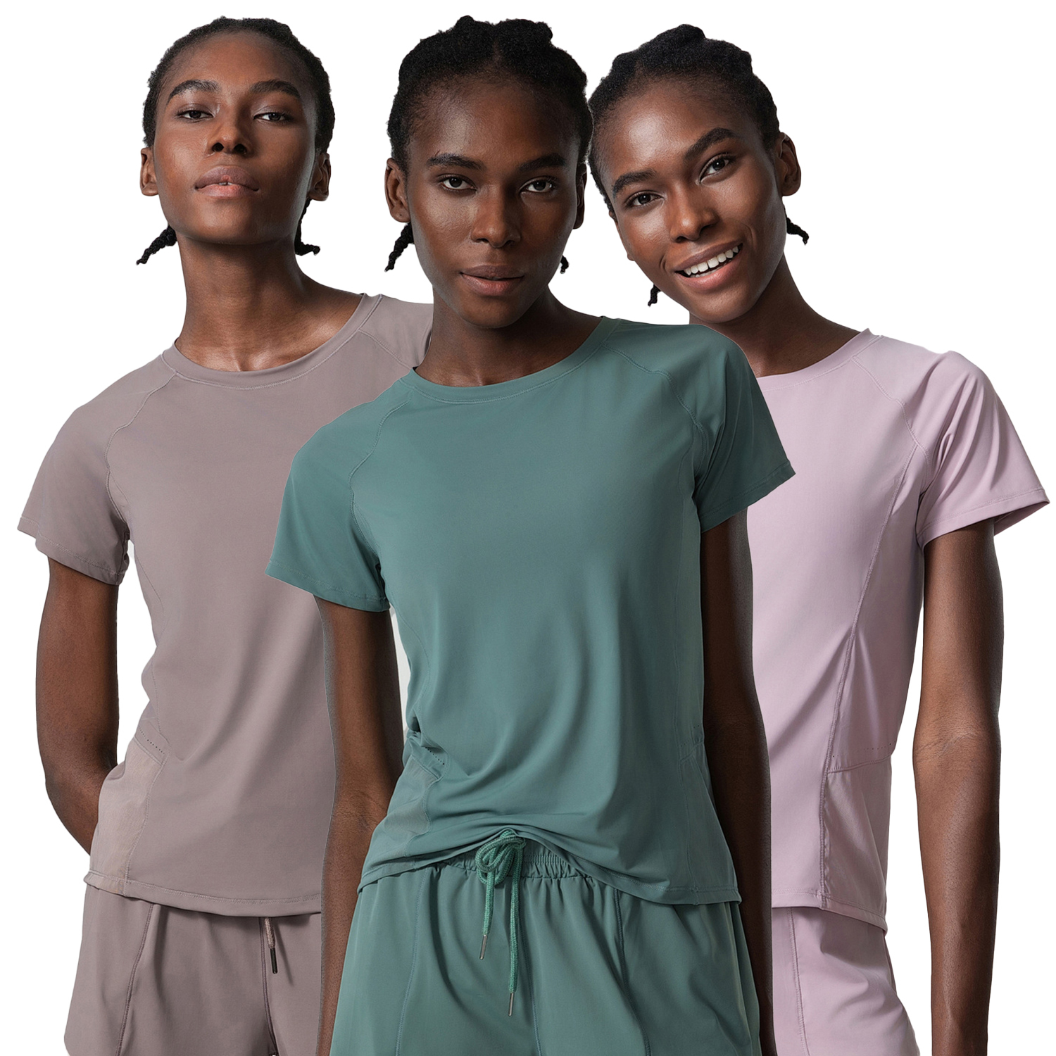 Women's Large-Sized Quick-Drying Waist Sports Top Beautiful Back Design Front Stretch Yoga Fitness Wear Short-Sleeved T-Shirt
