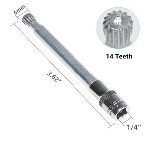 Herramienta de Desbloqueo de la Unidad Electromecánica del Motor de Doble Embrague, 14 Dientes y un Enchufe de 1/4 de Pulgada, Compatible con Ford DSG de 6 Velocidades - Product Image 3