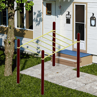 Park Steel Outdoor Fitness Equipment TUV Certified Calisthenics Máquina de ejercicio Monkey Bar Set para entrenamiento
