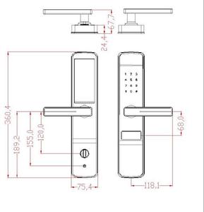 Smart Door <strong>Lock</strong> <strong>with</strong> Camera Finger Print Wifi <strong>Locks</strong> Digital Hotel System <strong>Biometric</strong> Technology - Product Image 4