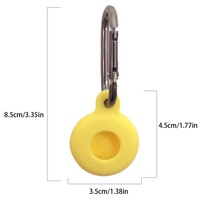 Étui de protection en silicone durable et écologique pour traceur GPS, personnalisé en usine, étanche et antichoc avec mousqueton pour chiens et chats
