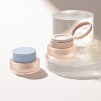 Pot vide givré pour colle à ongles solide 3G de photothérapie avec filet élastique pour gel d'impression nail art