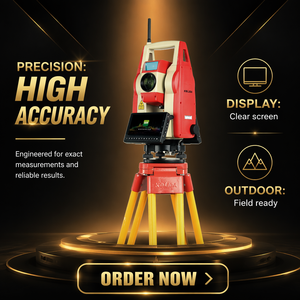เครื่องมือสำรวจแบบ Total Station รุ่น High South KTS-571R15 ความแม่นยำ 1 วินาที มาตรฐาน IP66 ระยะ 5000 เมตร แบบปริซึมเดี่ยว ไม่ต้องใช้สะท้อนแสง - Product Image 1