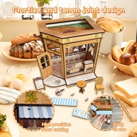Hamaileon Miniature Maison DIY Toy Kit 3D Puzzle en Bois pour Adultes Modèle de Construction Artisanat Livre Nook Loisirs Cadeaux 101-500 Pièces