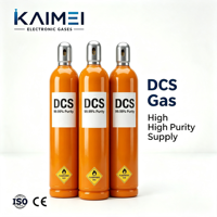 Bouteille de gaz en acier haute pression DCS Dichlorosilane de qualité 4N pour précurseur de source de silicium 3D NAND et DRAM