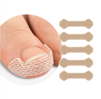5 pièces de bandes correctrices élastiques pour ongles incarnés, clips de redressement d'ongles, patchs de correction des ongles