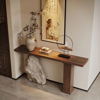 Table d'appoint en marbre vert Rainforest au design moderne, tables consoles creuses pour salon