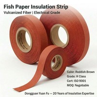 Feuille de fibre vulcanisée en papier de poisson rouge, noir et gris, 0,1-3 mm, matériau d'isolation électrique