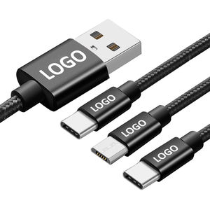 Cable <span class=keywords><strong>de</strong></span> Carga USB 3 en 1 <span class=keywords><strong>de</strong></span> 1.2m Tipo C Micro para Teléfono 15 Pro Max, Impresora, Computadora - Cargador Celular Multi-Dispositivo - Product Image 1