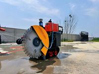 Machine à rainurer le béton sur chenilles pour asphalte routier, la plus vendue, profondeur de coupe 50 cm