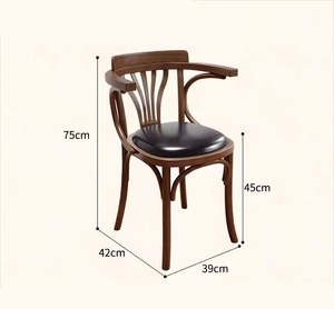 Silla de Madera Duradera de Estilo Antiguo para Restaurante, Cafetería, Catering, Banquetes, Eventos, Bar, Hotel, Ocio - Product Image 1