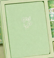 Ensemble de carnets en tissu de lin personnalisé, carnet personnalisé, kit de scrapbooking inspiré de la nature avec ruban washi pour le bricolage et les cadeaux