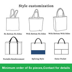 Borse Shopper in Tela di Cotone All'ingrosso con Stampa Logo Personalizzato, Riutilizzabili, Ecologiche, con Basso MOQ, per <span class=keywords><strong>Donna</strong></span>, Regalo, Abbigliamento - Product Image 5